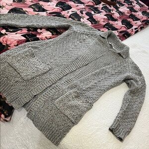 Candie's Heather Gray Knit Cardigan